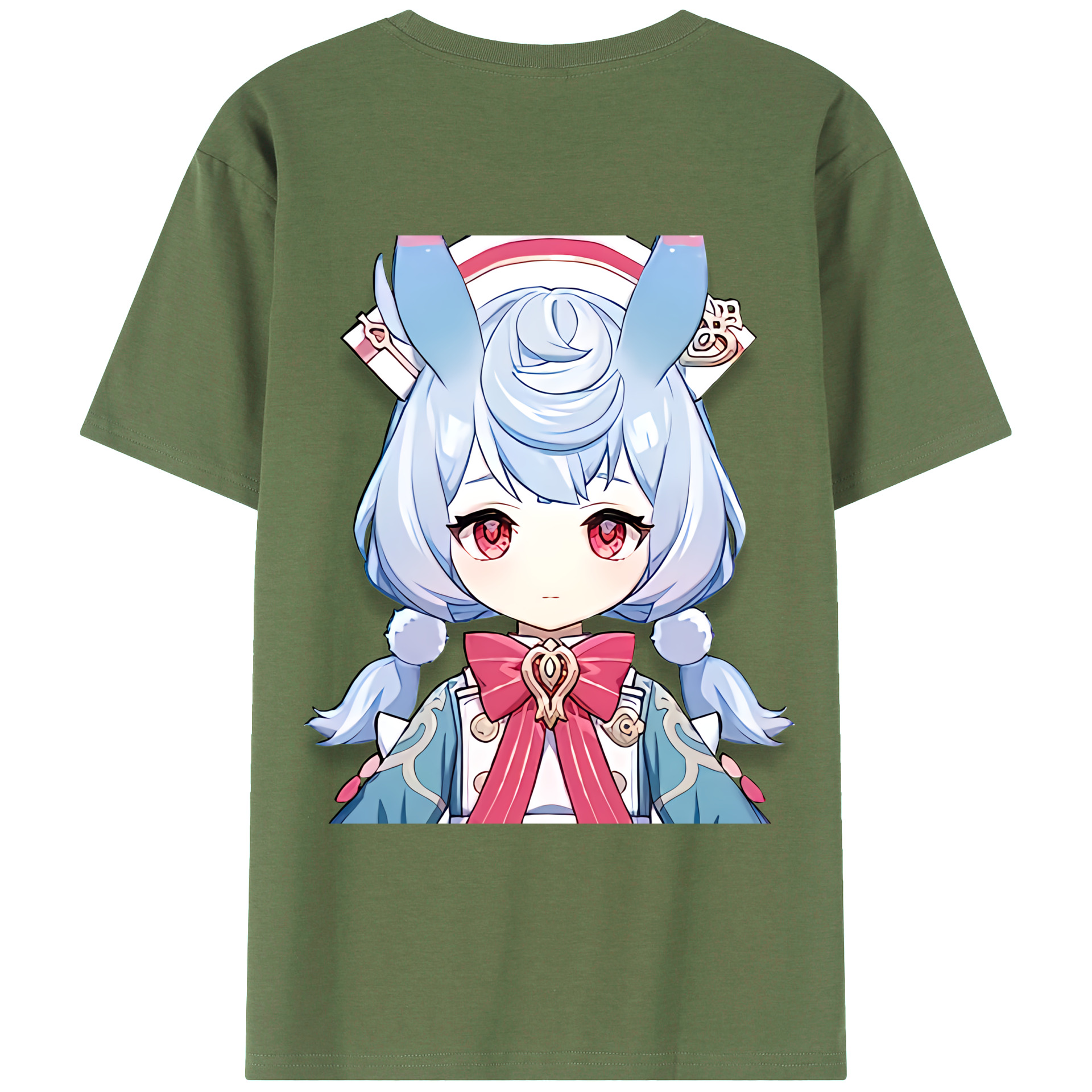 げんし神 シゲウィン genshin Shigewin 綿100％ メンズ半袖Tシャツ（バックプリント） 通気性